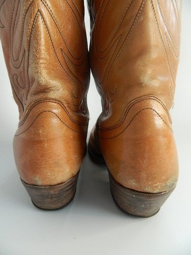 Vintage Mens Dan Post Brown\Tan Cowboy Boots Size 10.5B - Picture 4 of 10