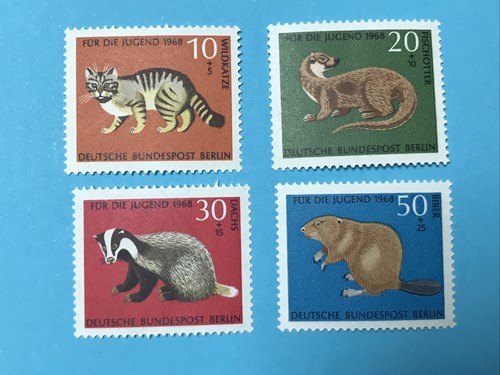 1968 - Mi.Nr. 316 bis 319 - Satz „Vom Aussterben bedrohte Tiere“ - ungebraucht