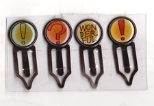 WONDERFUL  4 Antique Copper Clips HANDMADE scrapbooks crafts books