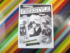 vtg 1980s BMX promo American Freestyle flyer Gale Webb 1987