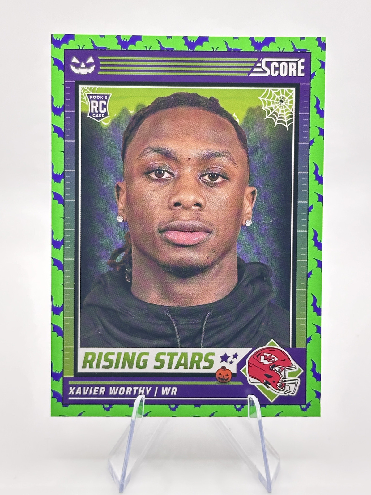 2024 Panini Score-A-Treat - Rising Stars Green Bats #50 Xavier Worthy (RC)