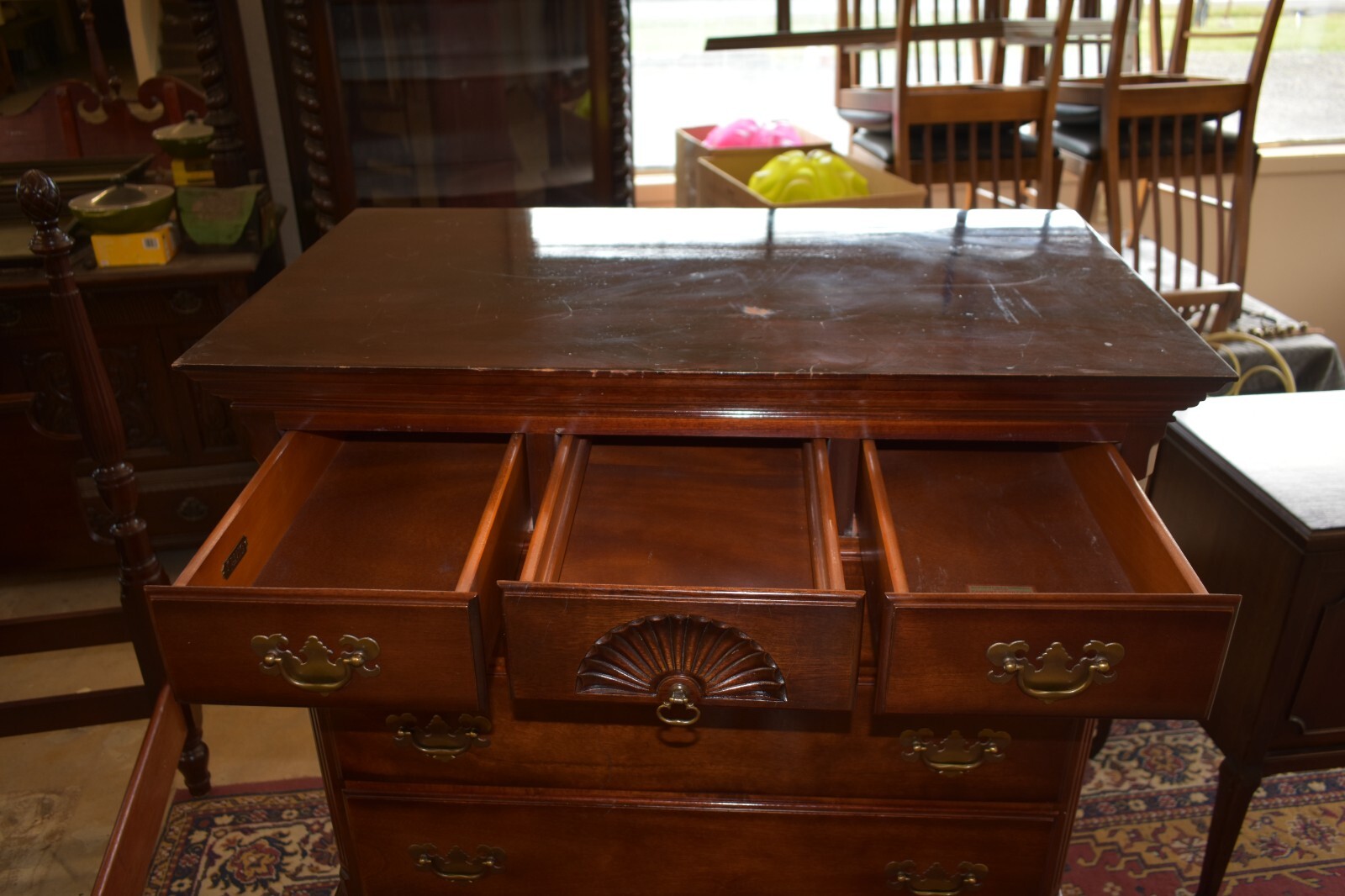 Rare Antique Solid Mahogany Full Size Bedroom Set by Kling Furniture eBay