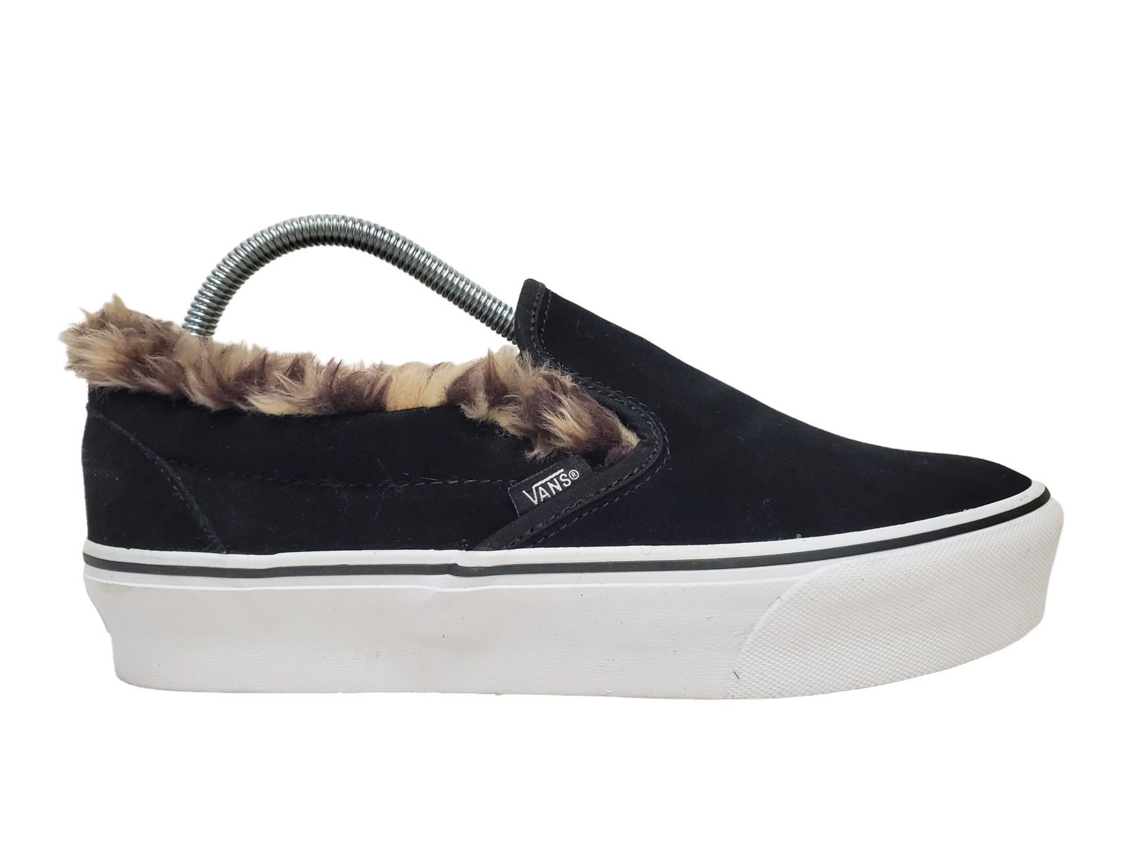 black leopard fur vans