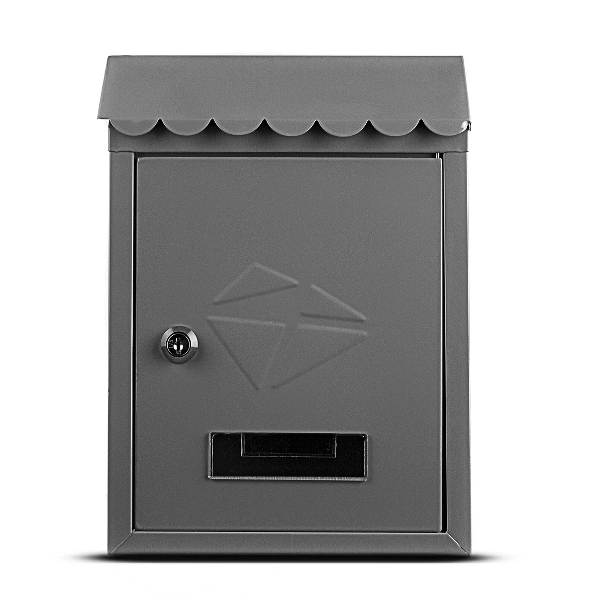 OUTER METAL MAILBOX LOCK POSTAL MAIL WALL PACKAGE