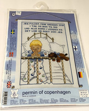 Permin Copenhagen Danish Art Needlework Boy Evening Pray 909121 Cross Stitch Kit