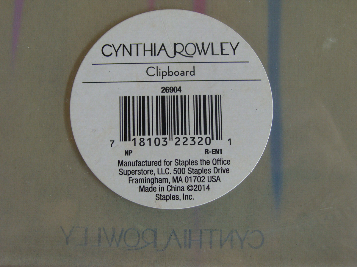 Cynthia Rowley Clipboard (2014) Sealed Office Art Folk Design