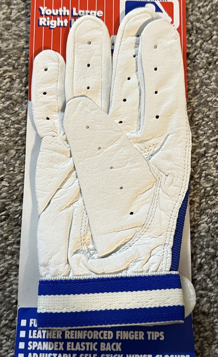 Franklin Sports MLB Pro Classic Paire de gants de frappeur pour adulte Taille L Blanc nacré