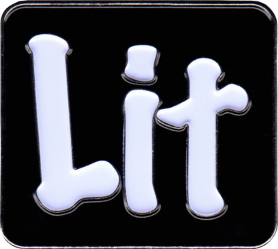 4051 Lit Party Drunk Stoner 420 Slang Funny Gift Enamel Pin Badge Button Lapel 