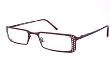 NEOSTYLE CITY 632 297 Women Purple Plum with Crystals Eyeglass Frames Italy NOS