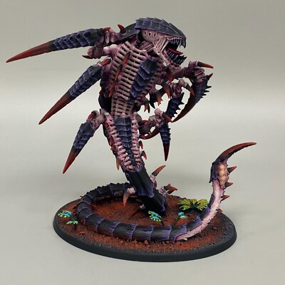 1 TYRANIDEN SCHMIEDEWELT TRYGON WARHAMMER 40.000 40K HIVE FLEET TYRANIDEN BEMALT