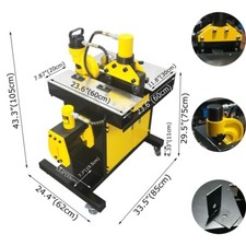 3-in-1 Bus Processing Machine Electric Hydraulic Busbar Processor 110V
