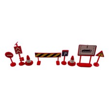 9 Jouets Educatifs Panneaux de Signalisation Routière Rouges