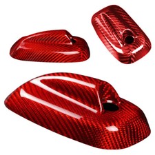 Red Real Carbon Fiber Roof Shark Fin Antenna Cover Fits 14-16 R61 Paceman