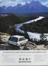 1989 Range Rover Print Ad; "Few luxury cars..."
