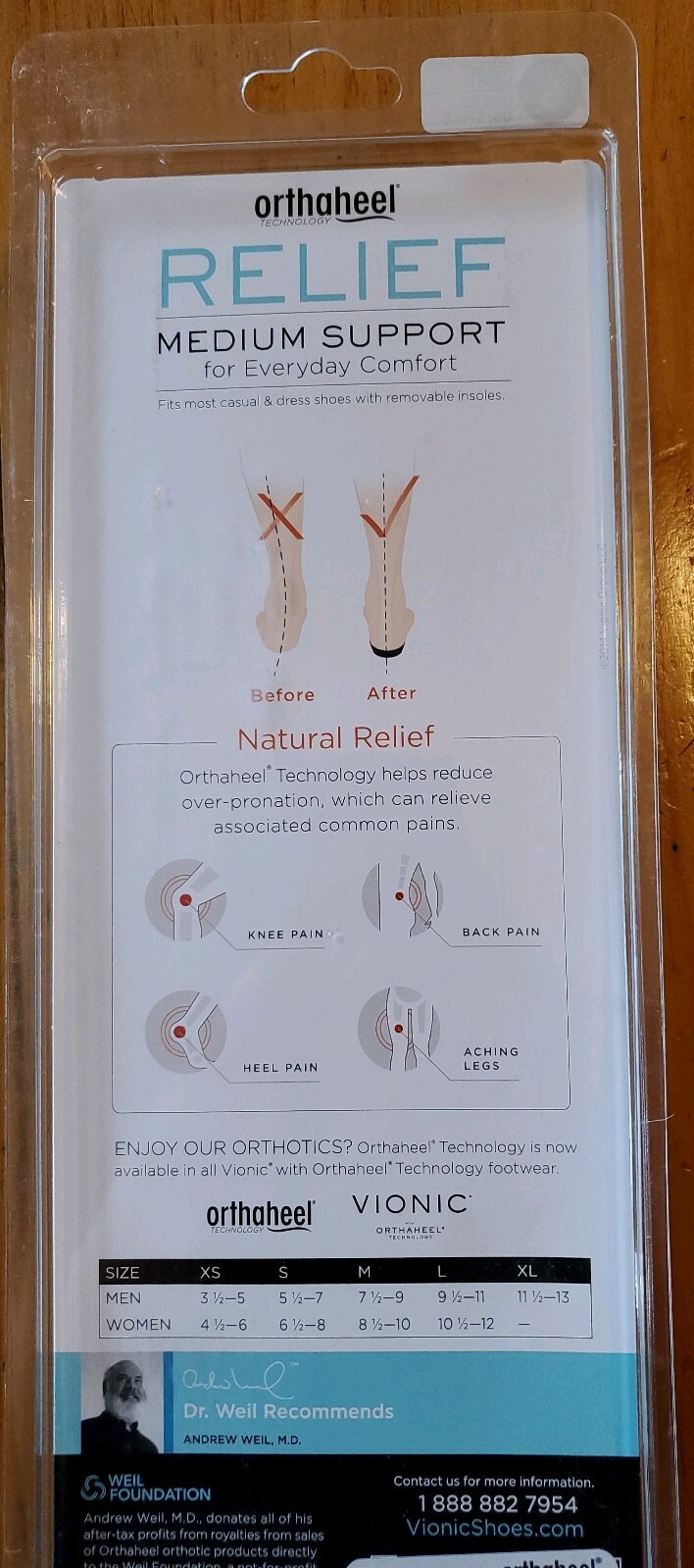 vionic cold weather relief orthotic