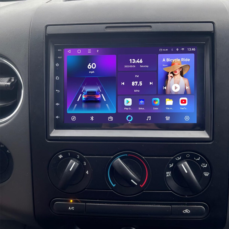 7" Android 13 Car Stereo For Ford F150 F250 2004-2014 With Wireless CarPlay & Backup Camera