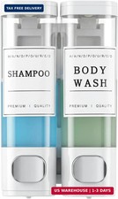 Shampoo and Conditioner Dispenser, Shower Soap Dispenser Wall Mounted, Shampoo D