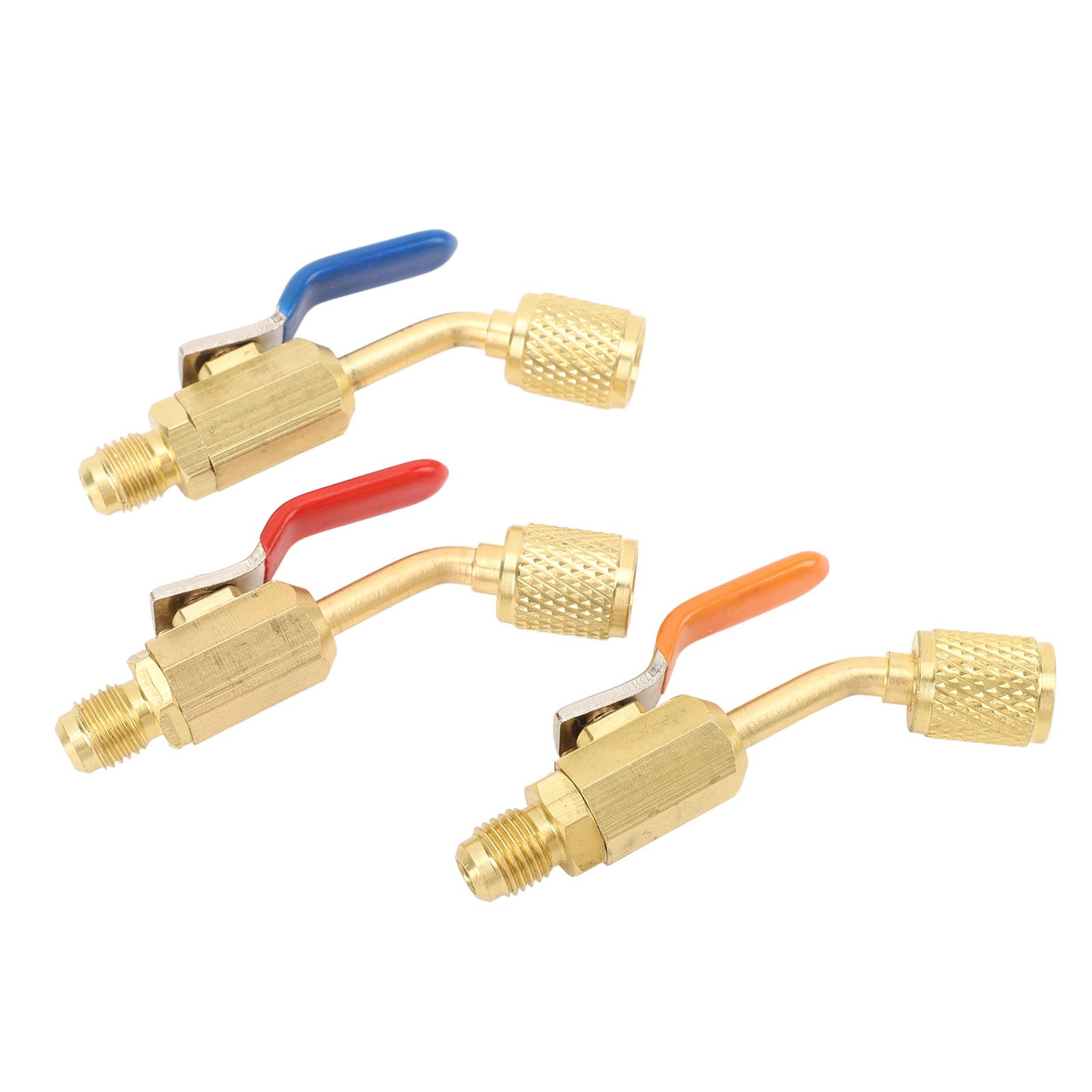Refrigerant Ball Valve Air Conditioner Ball Valve Brass For R12 Charging Hoses