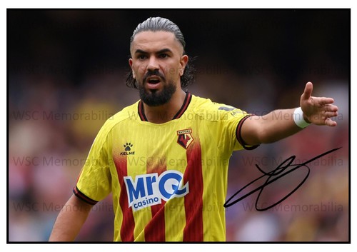 12133. Imran Louza Signed Pictures (A4 Prints) Watford Morocco Lorient Nantes