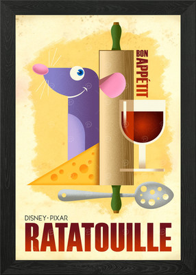 Ratatouille Guten Appetit Gerahmtes Wandbild Poster Leinwanddruck Bild