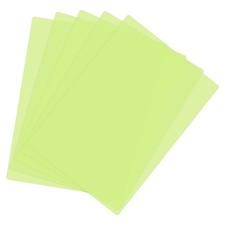 A4 Size Guided Reading Sheet, 5pcs Correction Lighting Filter, Light Green