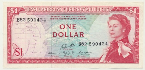 East Caribbean States: (1965) $1 QEII P-13, gVF