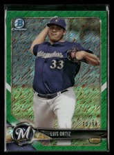 2018 Bowman Chrome #BCP157 Luis Ortiz Prospects Green Shimmer Refractor #/99