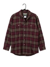 Field And Stream Mens 2XL Maroon Flannel Button Up Long sleeve Thick Warm Comfy