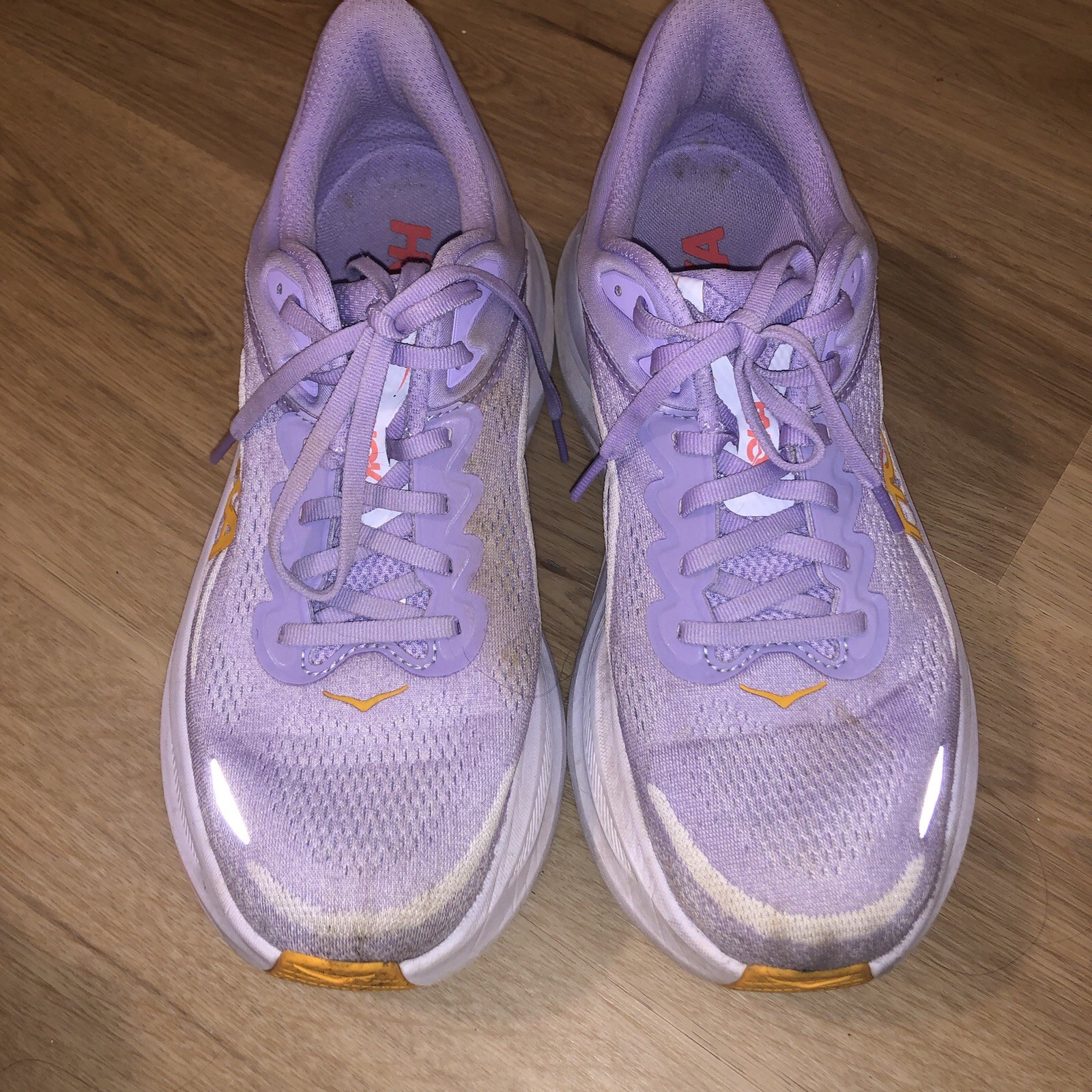 Womens Size 11 B Hoka One One Bondi 9 Aster Flower Starlight Glow W Purple  thumbnail 4