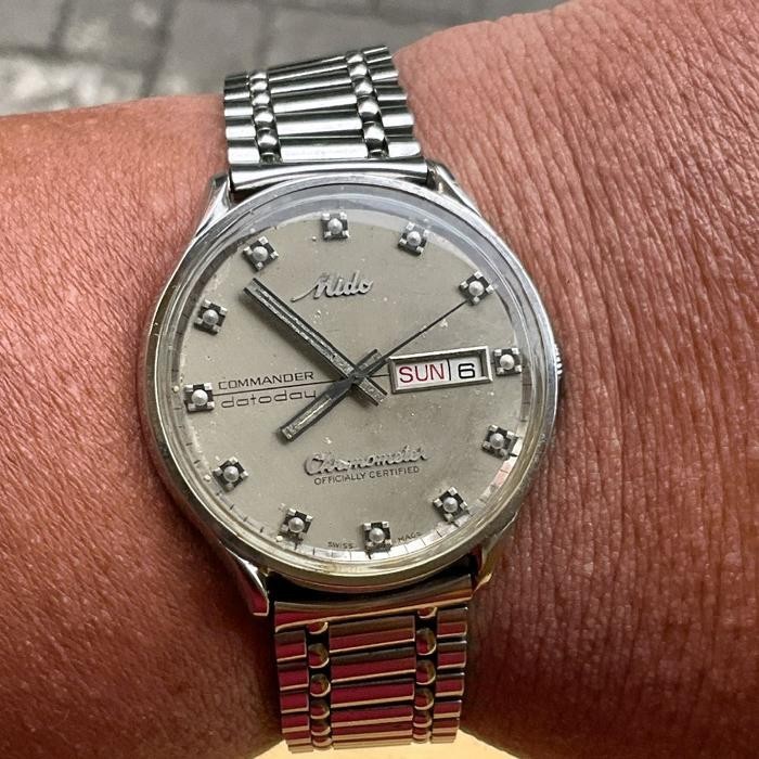 Rare MIDO Commander Datoday Automatic 2836 Chrono… - image 2