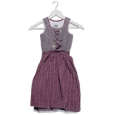 Hammerschmid, Dirndl, Größe: 110, Lila/Weiß, Baumwolle, Streifen, Mädchen #1cC