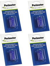 Four Pack Perimeter Pet Fencing Dog Collar Batteries by 4-Pack