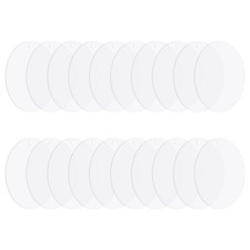 Acrylic Circle Blanks 3 Inch, 20 Pack Round Disc Ornaments with Hole, Clear