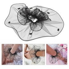 1 Pair Reusable Black Lace Wrist Cuffs for Women Bridal Dress Accessories