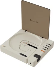 R300 CD Player Bluetooth Portable Desktop Retro CD Player for Home Fiber Output