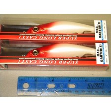 Yo-Zuri Mag Darter 5" Shallow Diving Striper Lure R1144-PRH Red Head White Lot 2