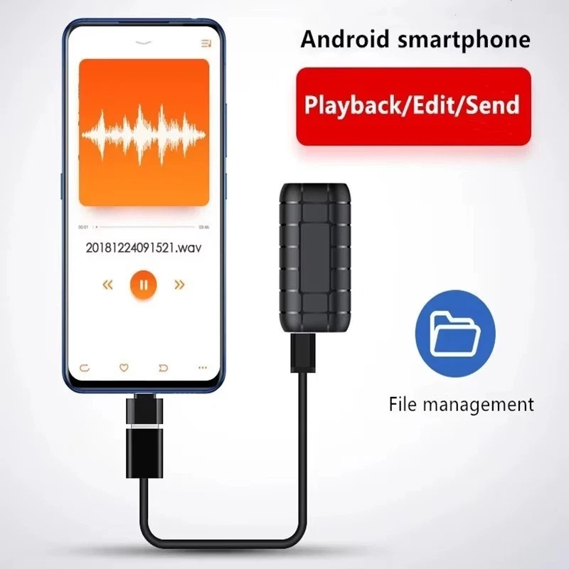 Mini Activated Spy Audio Recorder Voice Office Listening Device 500 Hours 64GB - Image 4 of 4