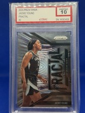 JACKIE YOUNG 2025 Panini Prizm WNBA Fractal Card #2 🏀 Vegas Aces PRISTINE 10