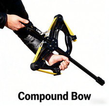 60LBS Compound Bow Slingshot Laser Bow Fun Men Outdoor Shooting Steel Balls Set
