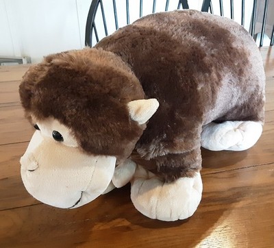 Pillow Chums Monty The Monkey Plush KellyToy Stuffed Animal Medium