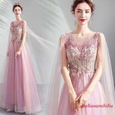 Women Wedding Princess Fairy Dress Tulle Evening Party Prom Homecoming Gown