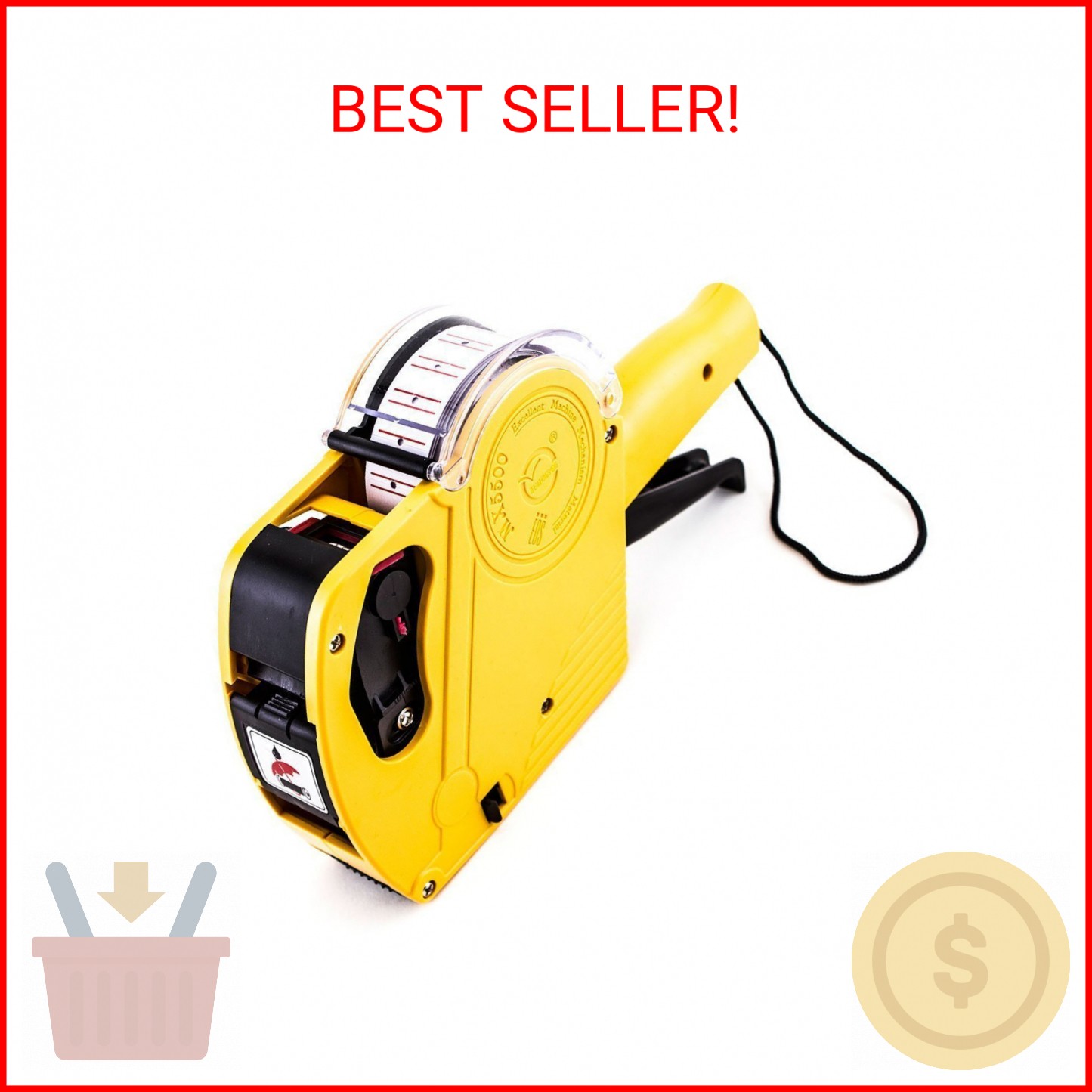 Super Z Outlet 8 Digits Price Numerical Tag Gun Label Maker MX5500 EOS with Stic