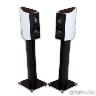 Sonus Faber Venere Bookshelf Speakers; White Pair w/ Stands