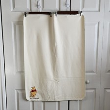 Disney Winnie The Pooh Baby Blanket 30" X 40" Cream Honey Pot Embroidered Gift