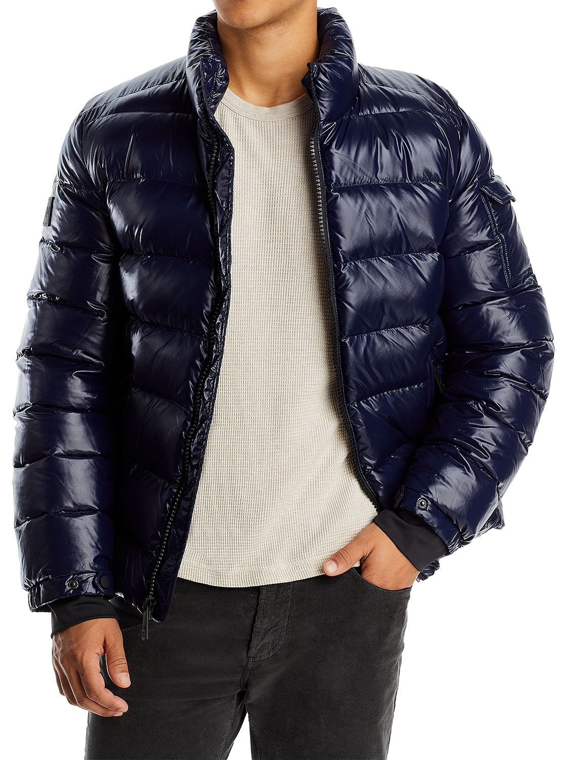 Сэм Мужская пуховая куртка XXL темно-синего цвета в морском стиле - NWT 475 42090₽