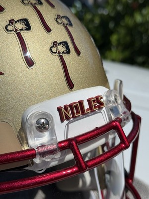 flordia state attire football team helmet Florida Seminoles White Alternate Authentic Speed The perfect collectible or gift White and Gold Football Helmet