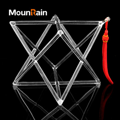 Mountain Rain 9inch Clear Crystal Singing double Pyramid Merkaba Singing Bowl