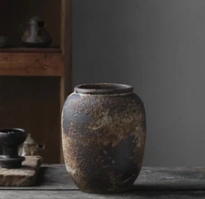 Denique Rustic Vase for Home Decor, Farmhouse Terracotta Vases, Large Ceramic...