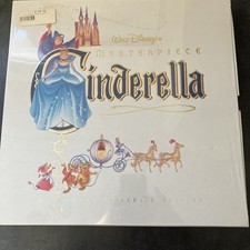 Disney Cinderella Masterpiece Box Set CAV Laserdisc 1995 w/ Lithograph [4964 CS]
