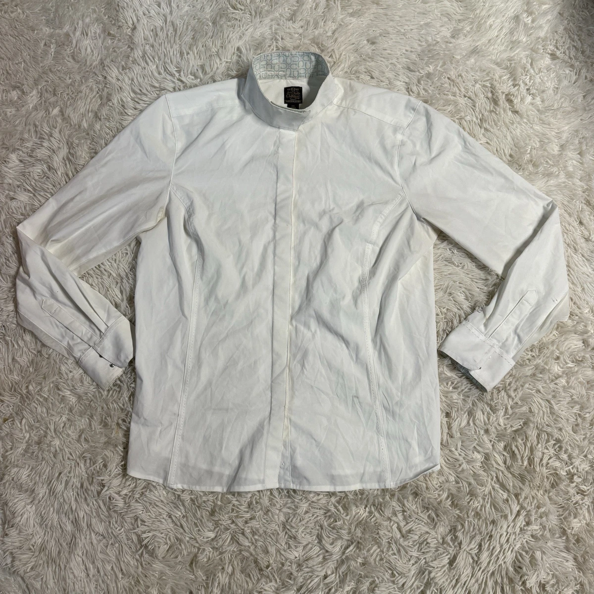 Chemise Noble Outfitters Femme - Manches Longues Blanche - Équitation - Taille L